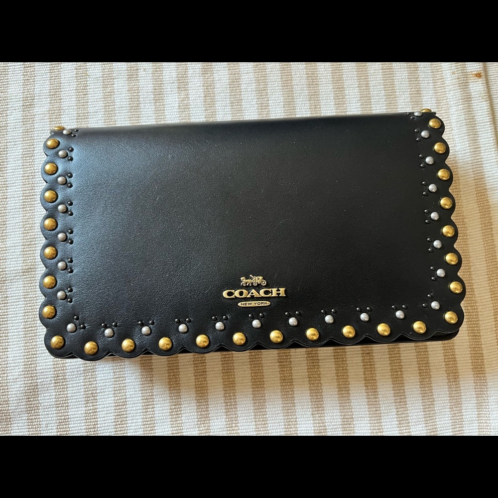 Coach Leather Crossbody Wallet Bag